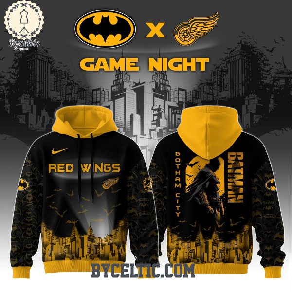 Detroit Red Wings DC Batman Game Night Hoodie T Shirt