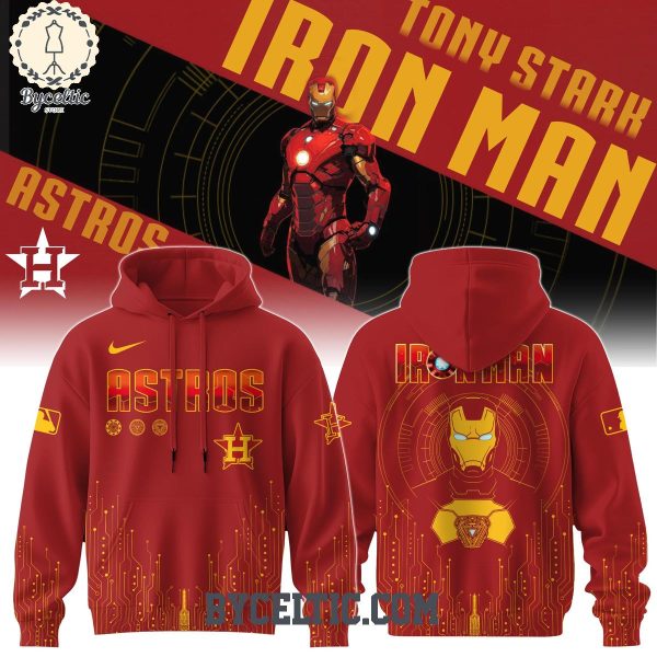 Houston Astros Iron Man Tony Stark Hoodie T Shirt