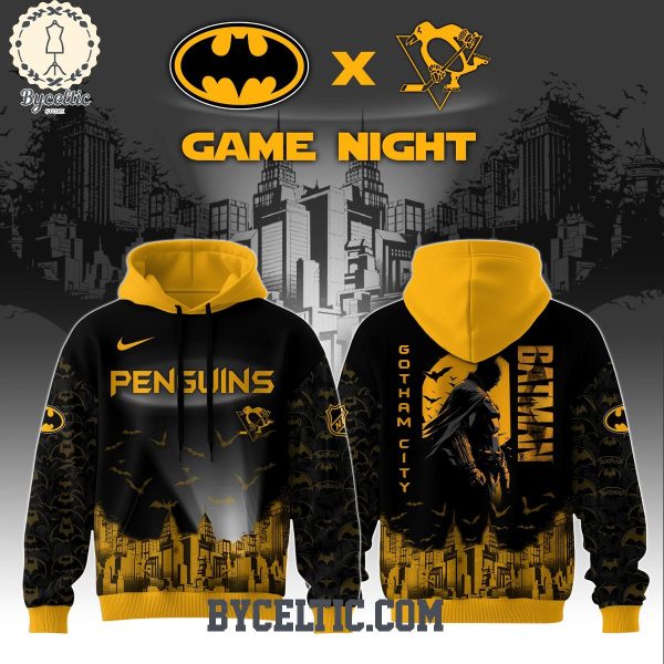 Pittsburgh Penguins DC Batman Game Night Hoodie T Shirt