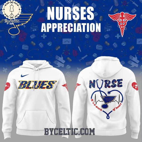 St. Louis Blues Nurses Appreciation 2025 Hoodie T Shirt