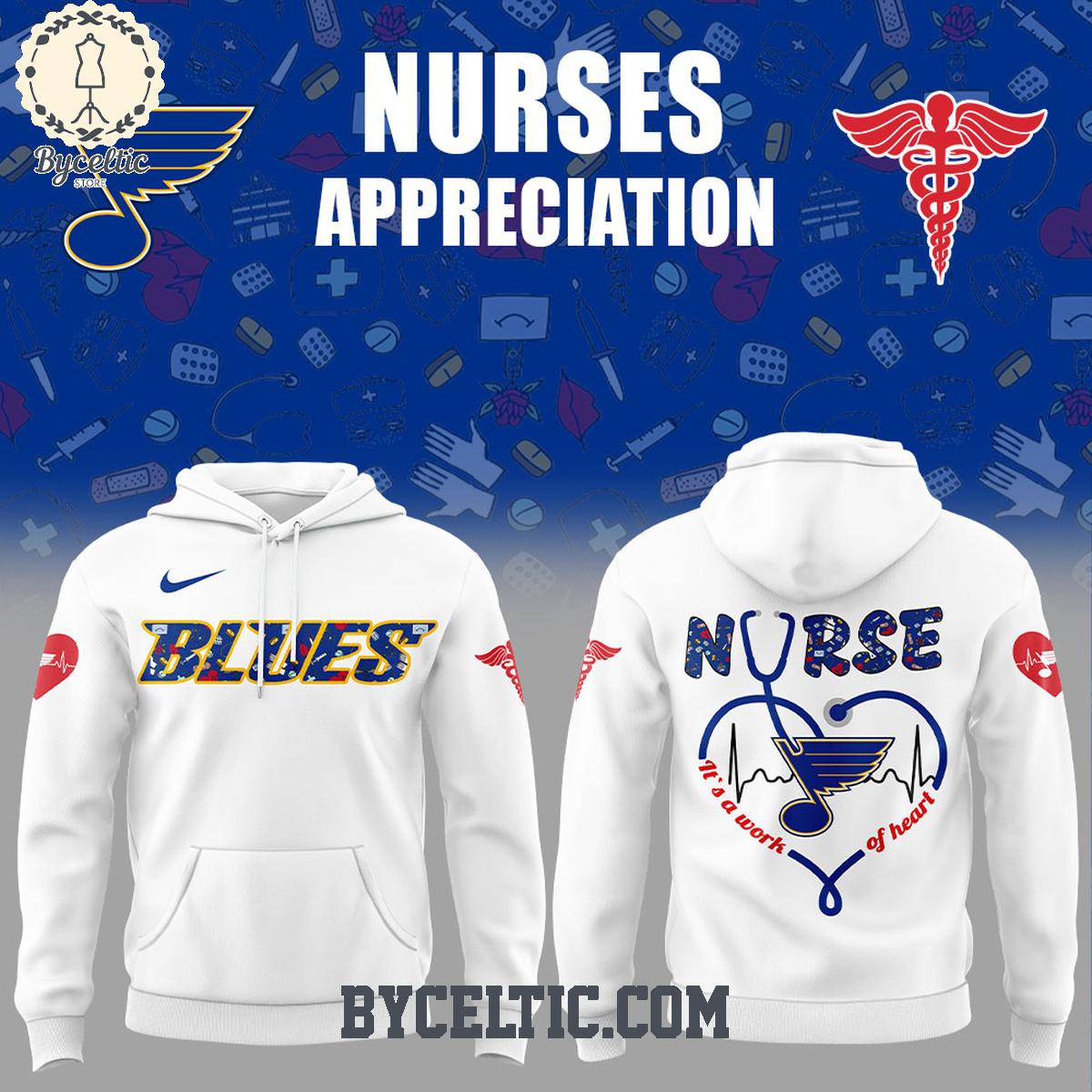 St. Louis Blues Nurses Appreciation 2025 Hoodie T Shirt St. Louis Blues Nurses Appreciation 2025 Hoodie T Shirt