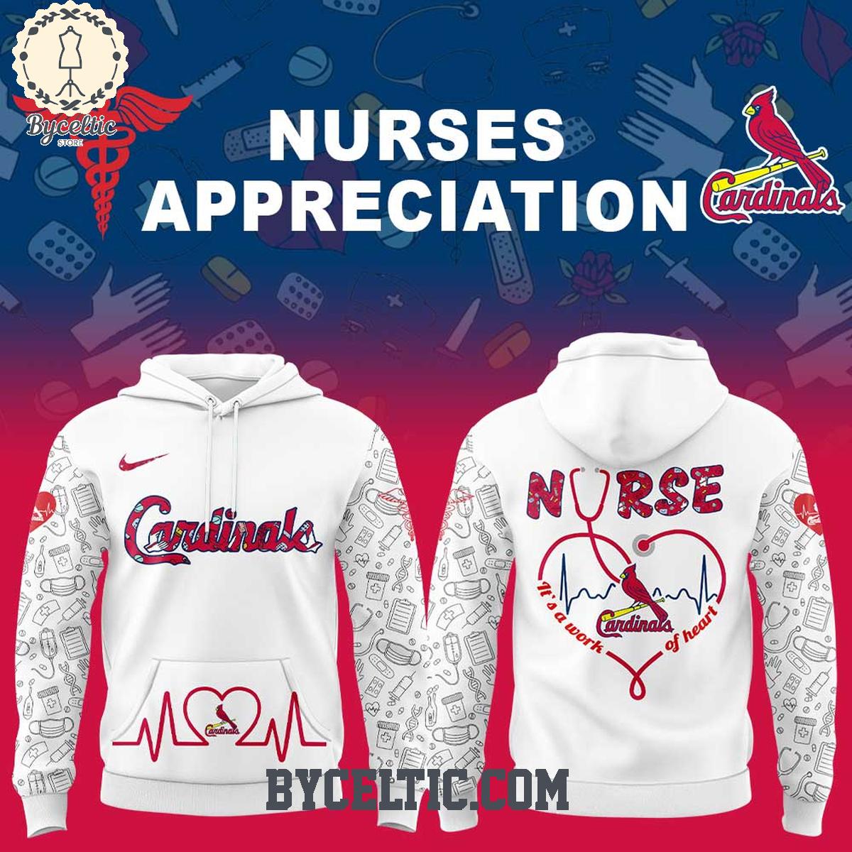 St.Louis Cardinals Nurses Appreciation 2025 Hoodie T Shirt St.Louis Cardinals Nurses Appreciation 2025 Hoodie T Shirt