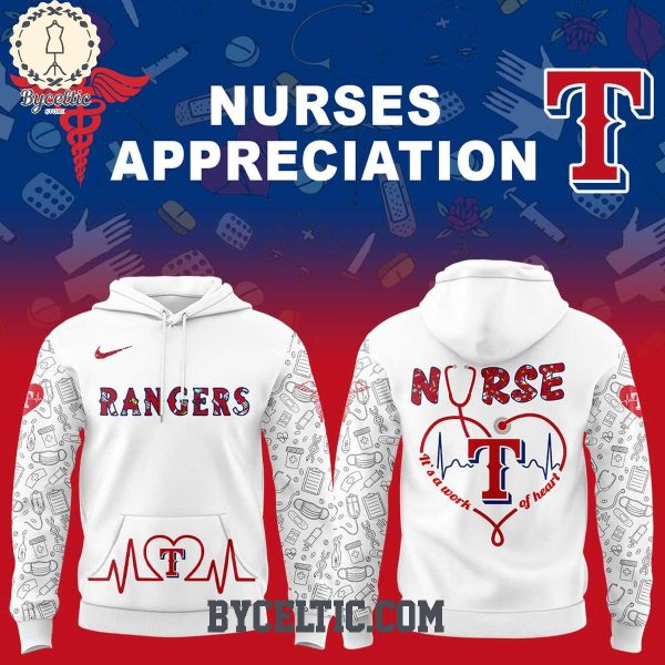 Texas Rangers Nurses Appreciation 2025 Hoodie T Shirt