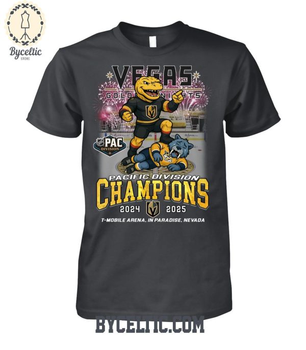 Vegas Golden Knights Pacific Division Champions 2025 T Shirt