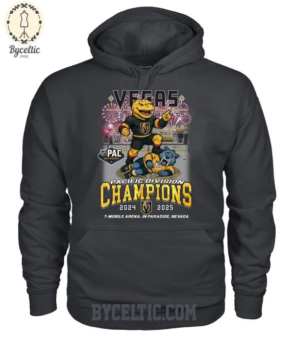 Vegas Golden Knights Pacific Division Champions 2025 T Shirt