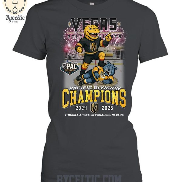 Vegas Golden Knights Pacific Division Champions 2025 T Shirt