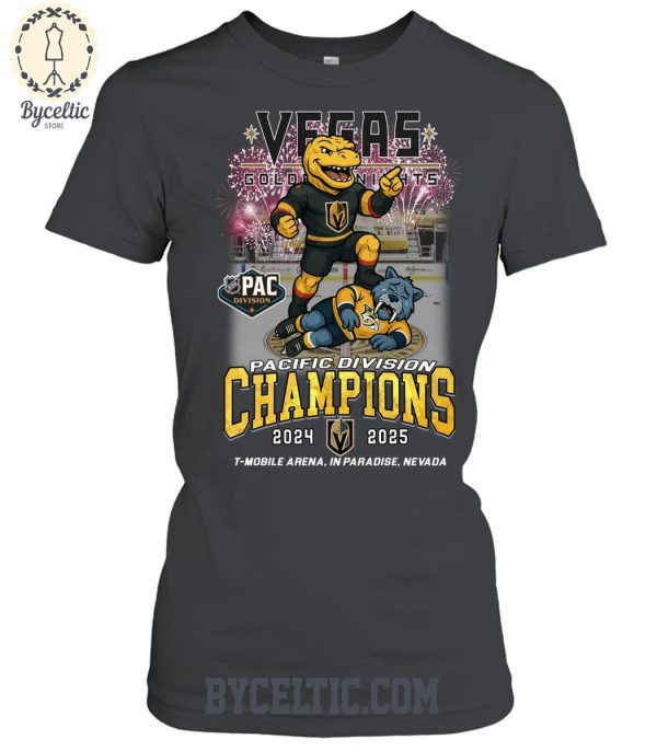 Vegas Golden Knights Pacific Division Champions 2025 T Shirt