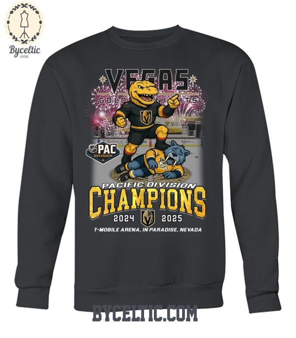 Vegas Golden Knights Pacific Division Champions 2025 T Shirt