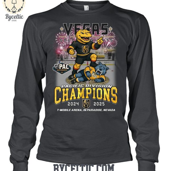 Vegas Golden Knights Pacific Division Champions 2025 T Shirt