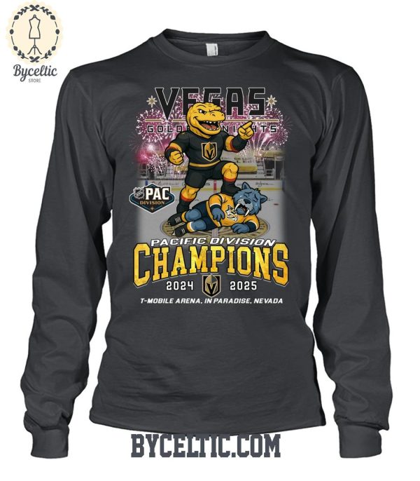 Vegas Golden Knights Pacific Division Champions 2025 T Shirt