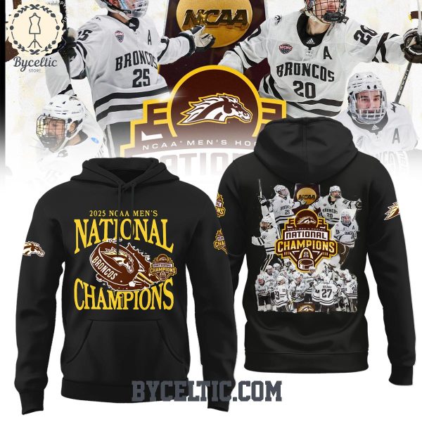 Western Michigan Broncos 2025 NCAA Men’s National Champions Black Hoodie T Shirt
