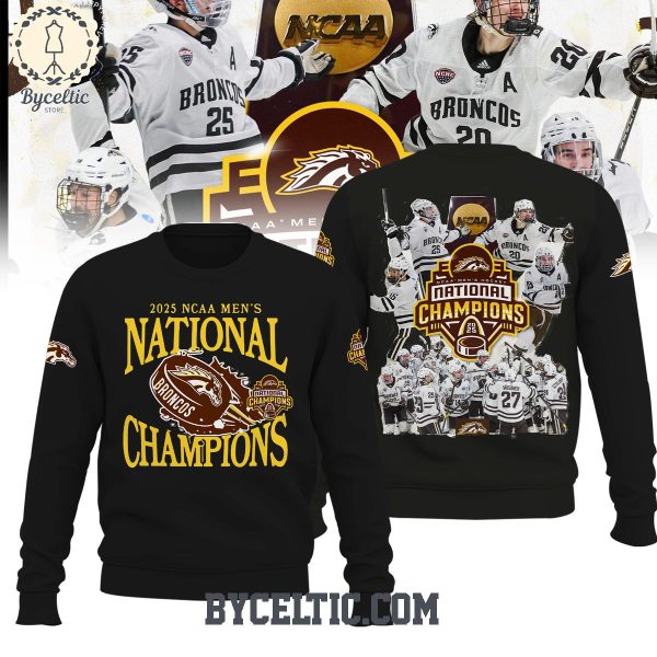 Western Michigan Broncos 2025 NCAA Men’s National Champions Black Hoodie T Shirt