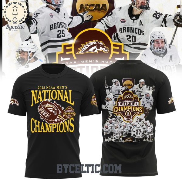 Western Michigan Broncos 2025 NCAA Men’s National Champions Black Hoodie T Shirt
