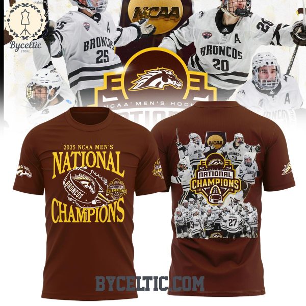 Western Michigan Broncos National Champions 2025 Ice Hockey Hoodie T Shirt
